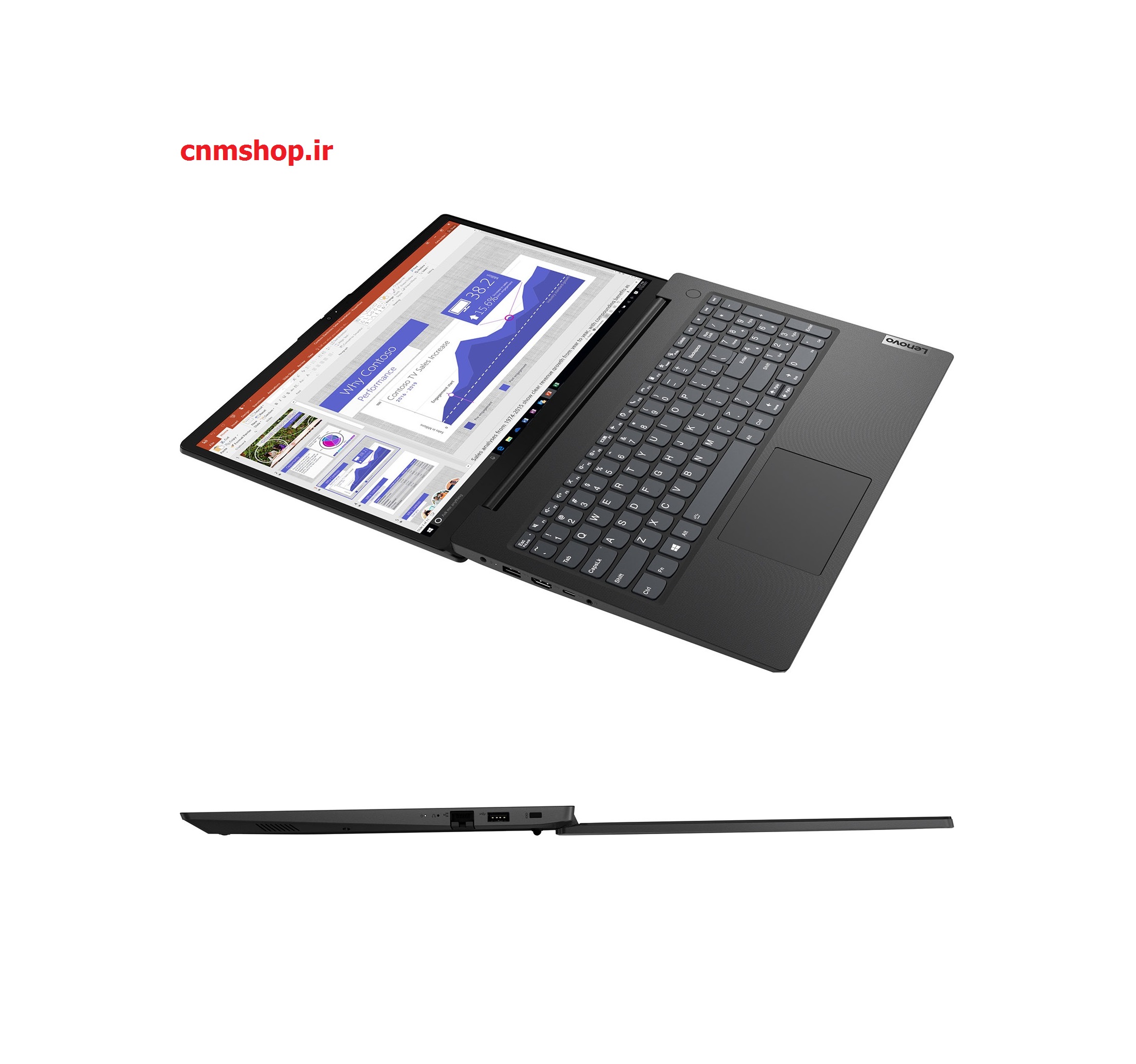 لپ تاپ لنوو مدل Lenovo V15- R5 5500U- 12GB -SSD 256GB - فروشگاه 